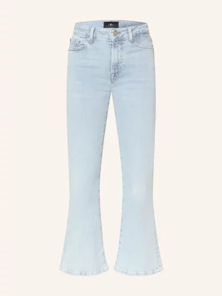7 For All Mankind Krátké Džíny The Leggy Bootcut Crop moonfrost