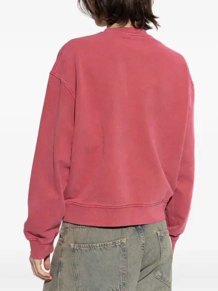 Pulover Samsøe Samsøe cu decolteu rotund roșu