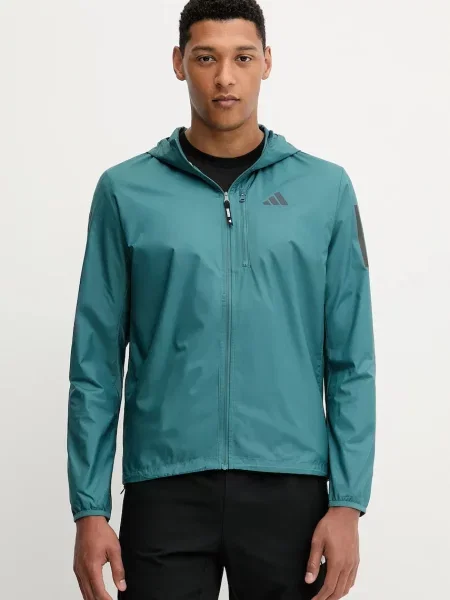 Geacă de vânt Adidas Performance alergare albastru