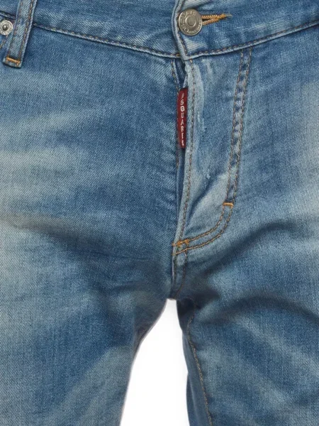 Blugi Dsquared2 zdrențuiți albastru
