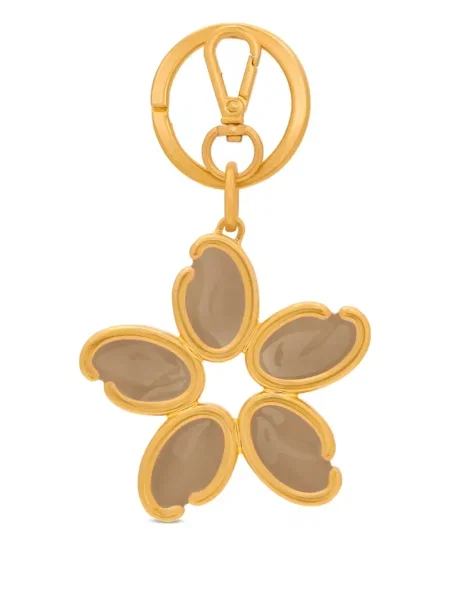 Pandantiv Oscar De La Renta cu model floral auriu