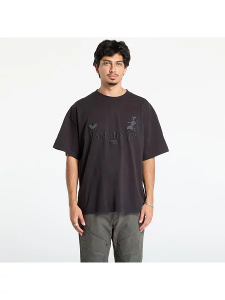 Tricou Umbro Manc T-Shirt Washed Black M negru