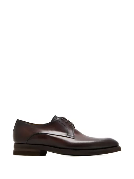 Pantofi derby Magnanni din piele maro