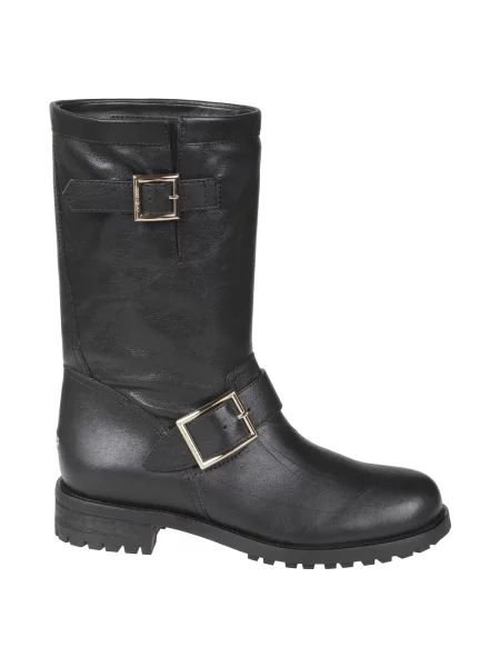 Kozaki Jimmy Choo skórzane czarne