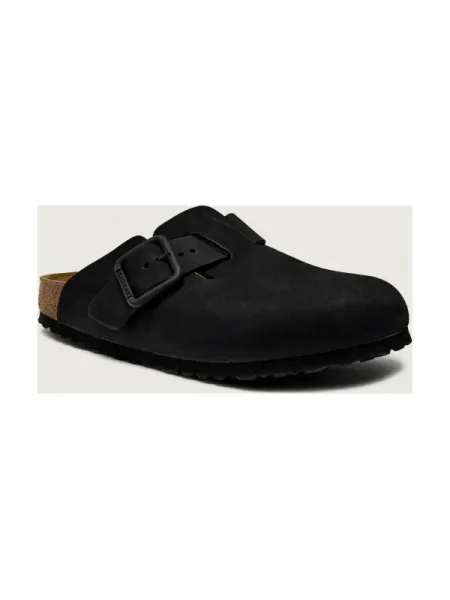 Papuci Birkenstock cu cataramă negru
