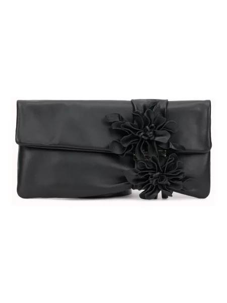 Kopertówka Jimmy Choo skórzana czarna
