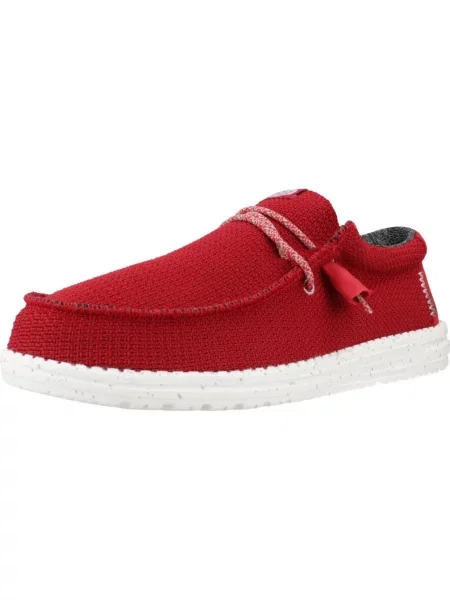 HeyDude Mokasyny Wally Sport Mesh czerwone