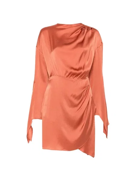 Rochie mini Semicouture lungă de costum mini portocaliu