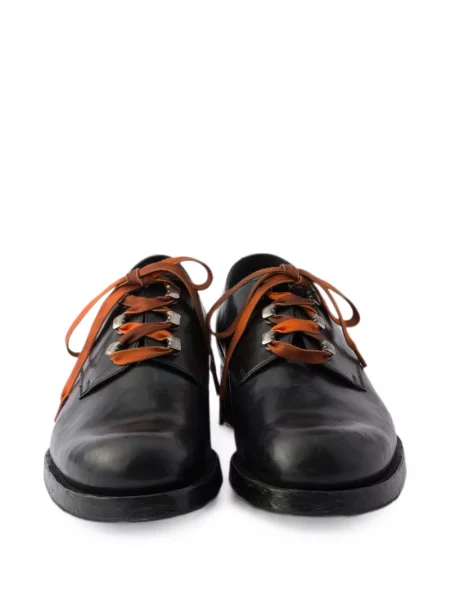 Pantofi Prada cu șireturi din piele negru