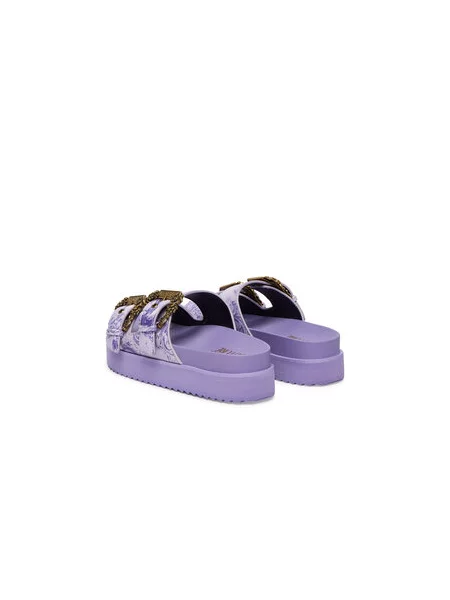 Šlepetės Versace Jeans Couture violetinė