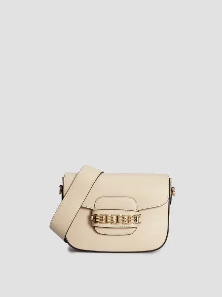 Шкіряна сумка Baldinini бежева