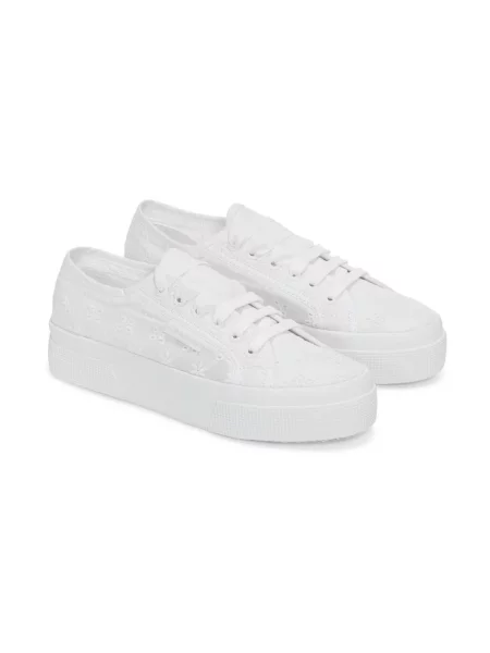 Sneakersy Superga w kwiatki białe