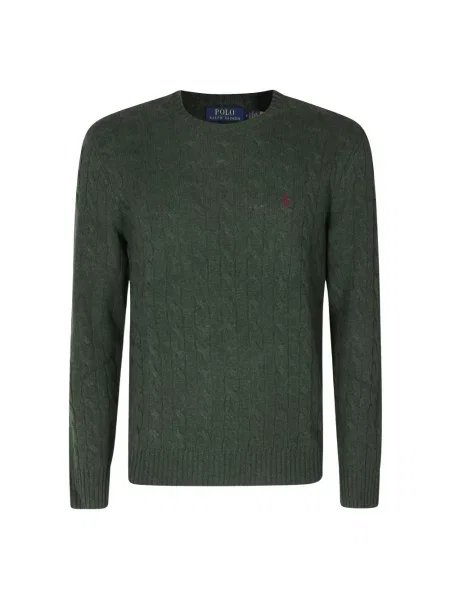 Sweter Polo Ralph Lauren wełniany zielony