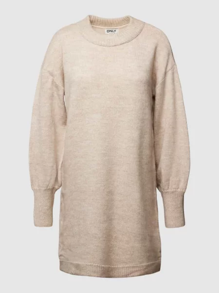 Sukienka z dzianiny z bufiastymi rękawami model ‘JADA’ Only