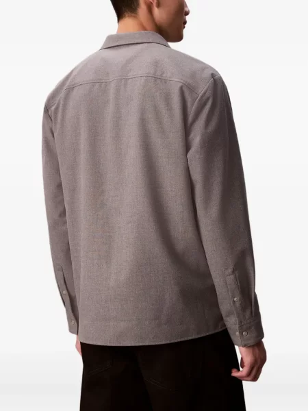Cămașă Calvin Klein lungă gri
