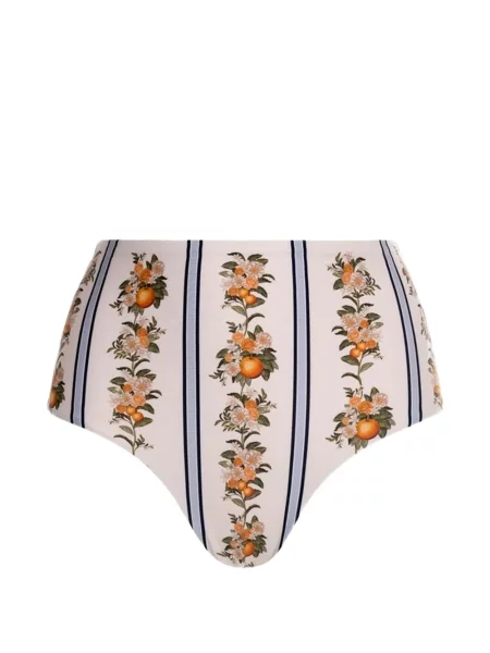 Bikini Agua By Agua Bendita cu talie înaltă alb