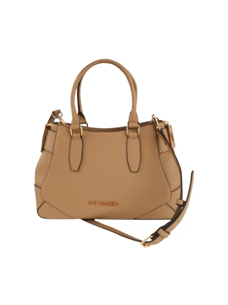 Shopperka Love Moschino beżowa