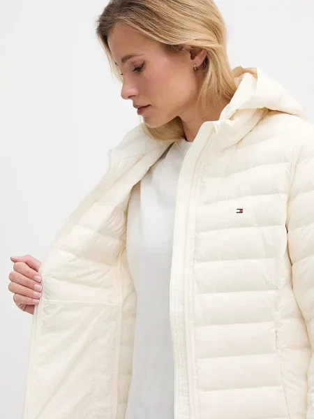 Tommy Hilfiger пухено яке дамско бежово