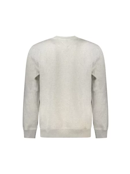 Bluza Tommy Jeans z długim rękawem szara