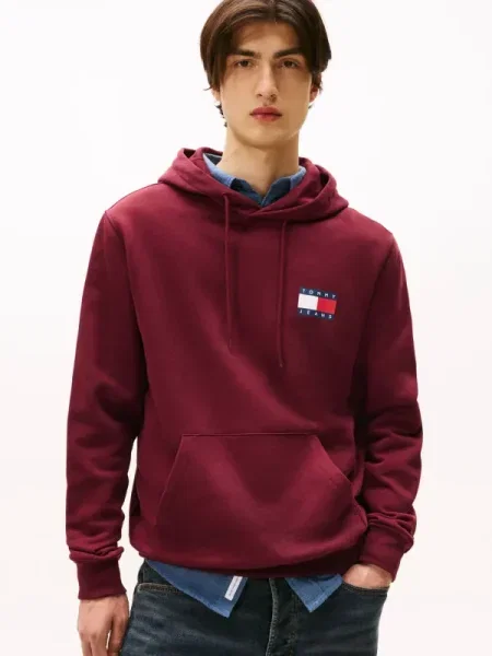 Tommy Jeans Hanorac bordo