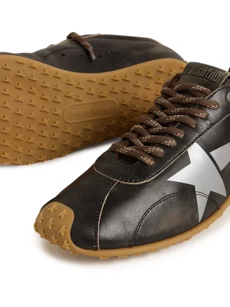 Sneakerși Golden Goose cu imagine auriu