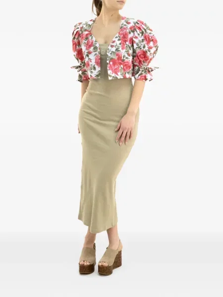Rochie midi Marine Serre cu broderie