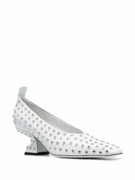 Stras pantofi cu toc Ferragamo albastru