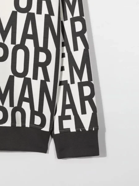 Bluza z kapturem dziecięca Emporio Armani biała