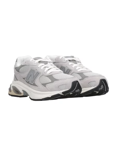 Sneakersy New Balance skórzane na siłownię szare