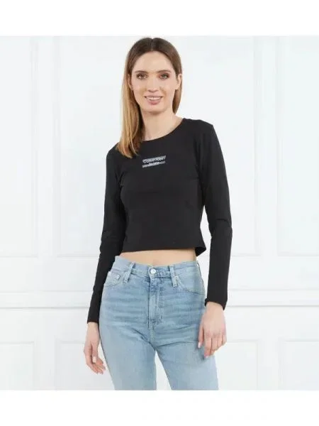 CALVIN KLEIN JEANS Bluză negru