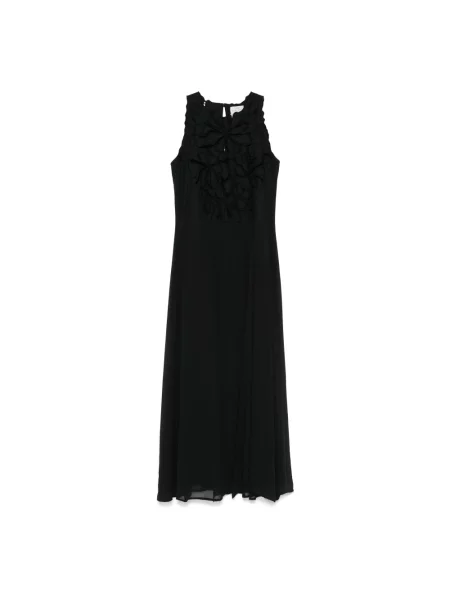 Sukienka Forte Forte szyfonowa czarna