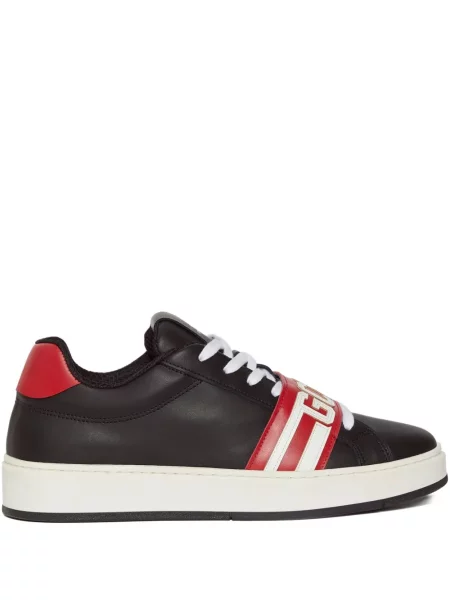Sneakerși Gcds din piele negru