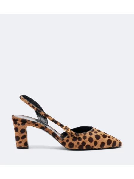 Pantofi cu toc Herbert Levine slingback maro