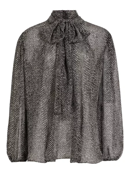 Bluză Dolce & Gabbana cu funde negru