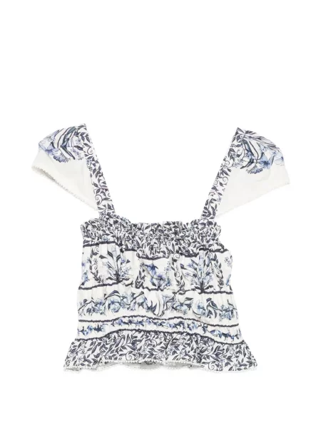 Bluză Farm Rio cu model floral cu imagine alb