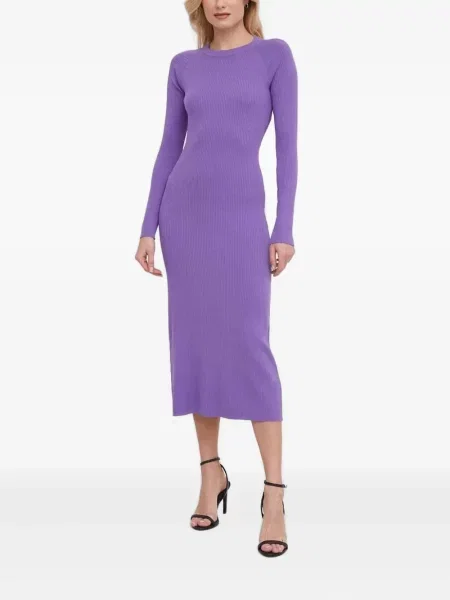 Rochie midi Sisley până la genunchi de costum violet
