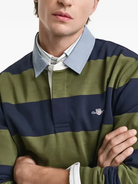 Polo Gant cu dungi verde