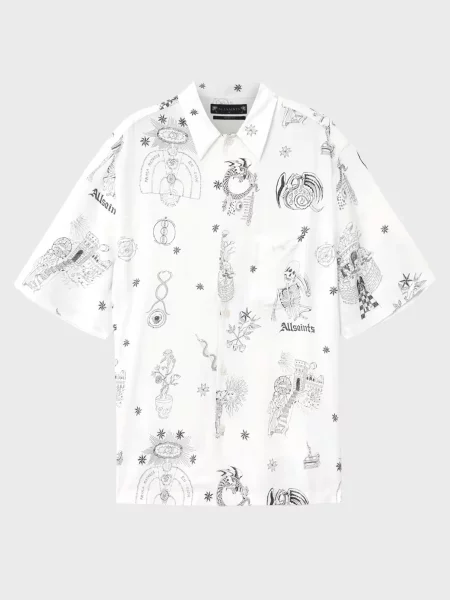 Сорочка Allsaints біла