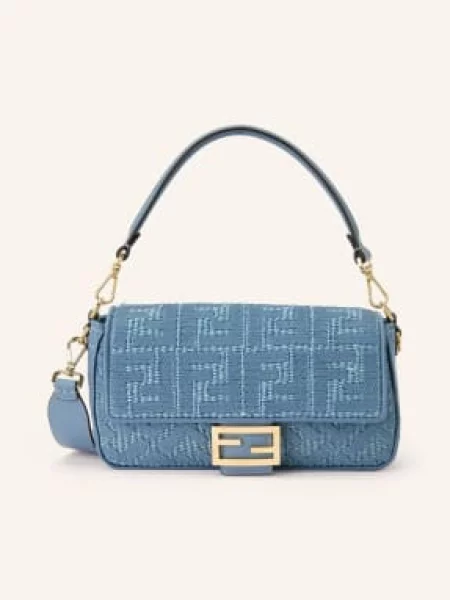 Fendi Torebka Baguette blau niebieska