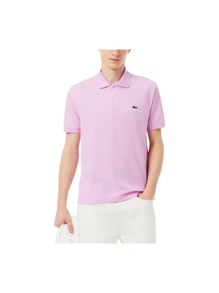 Koszulka polo Lacoste różowa