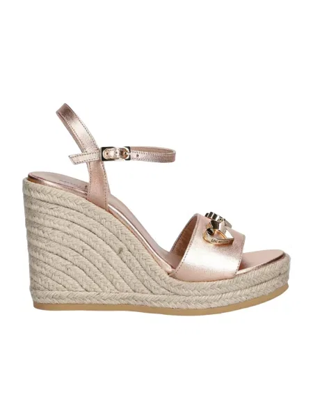 LOVE MOSCHINO Espadryle Różowy beżowe