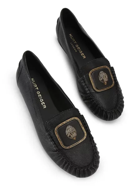 Кожаные мокасины Kurt Geiger London черные