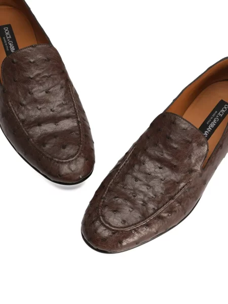 Pantofi loafer Dolce & Gabbana din piele maro