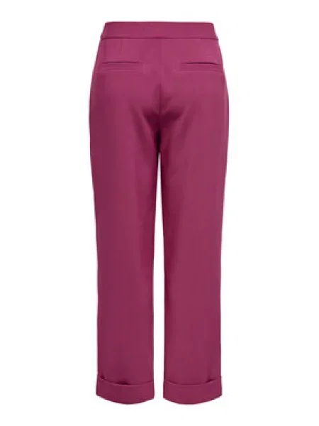 ONLY Kalhoty z materiálu Casey Cropped Fit fialová