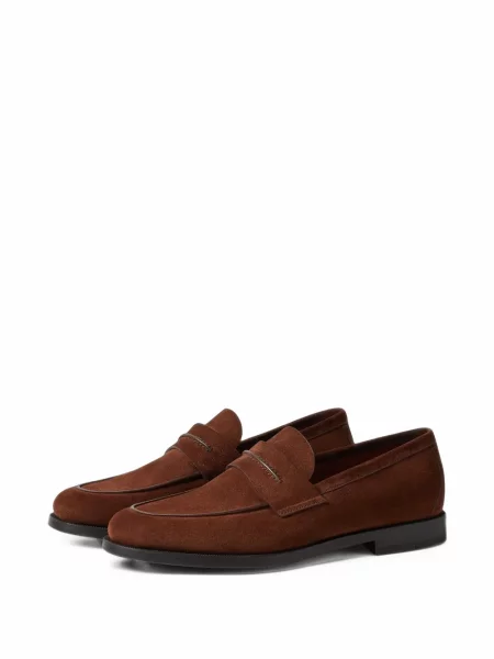 Szarvasbőr loafer Zegna barna