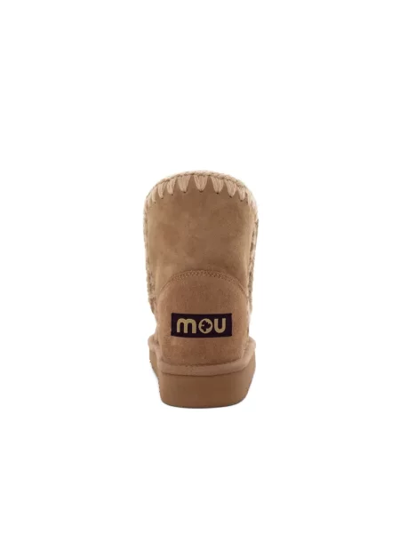 Buty do kostki Mou wełniane brązowe