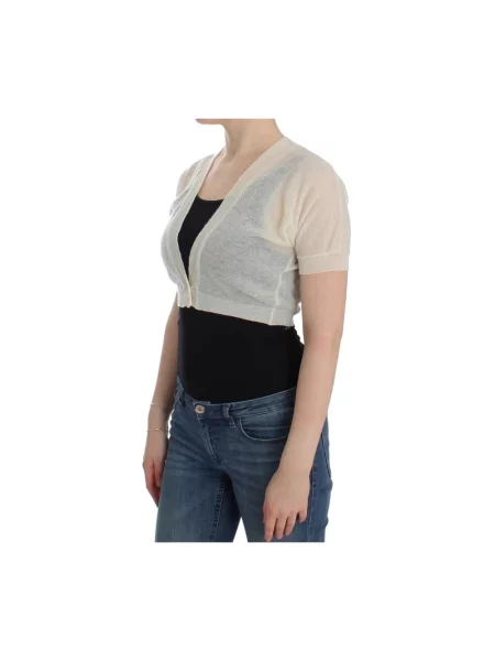 Sweter Ermanno Scervino wełniany o krotszym kroju beżowy