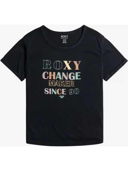 T-shirt Roxy Ocean After z krótkim rękawem XS czarny