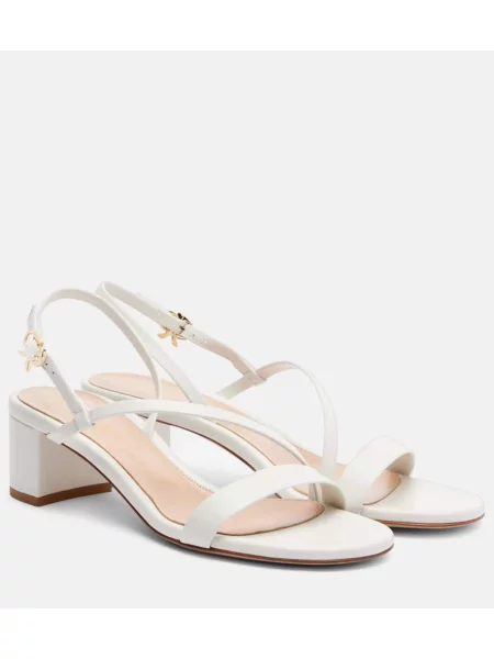 Sandale Gianvito Rossi din piele alb