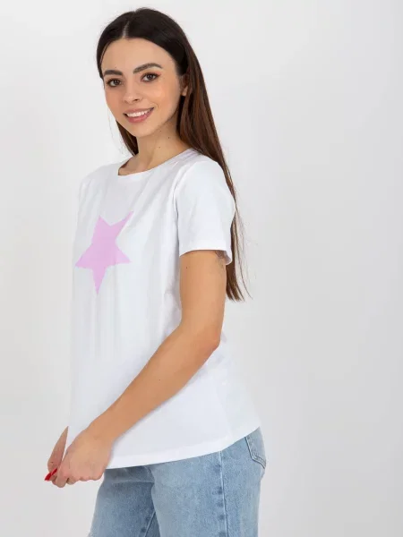 Tričko Fashionhunters biela